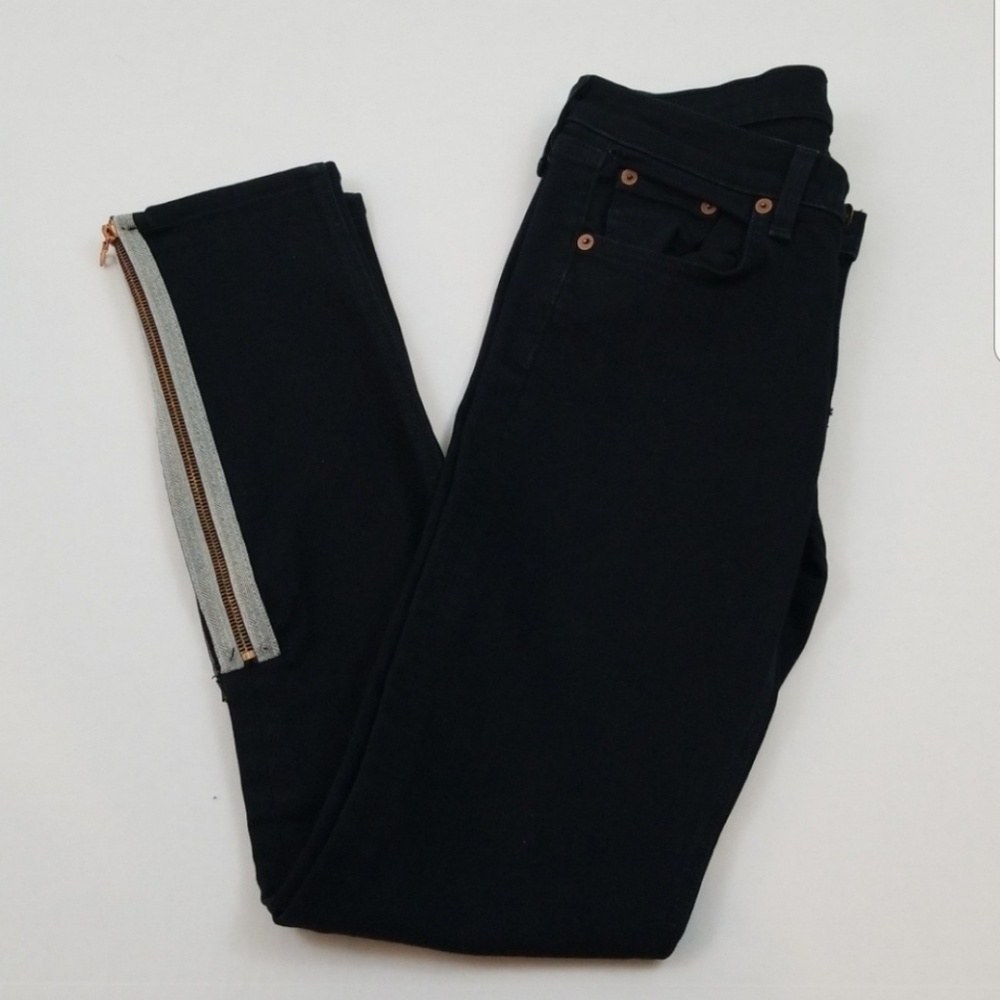 Rag & Bone Skinny Zipper Leg Jeans